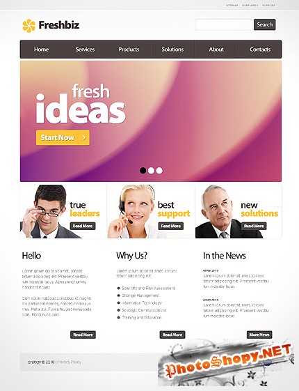 Freshbiz Business Free Website Template