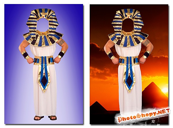 Шаблон для Photoshop Фараон Египта