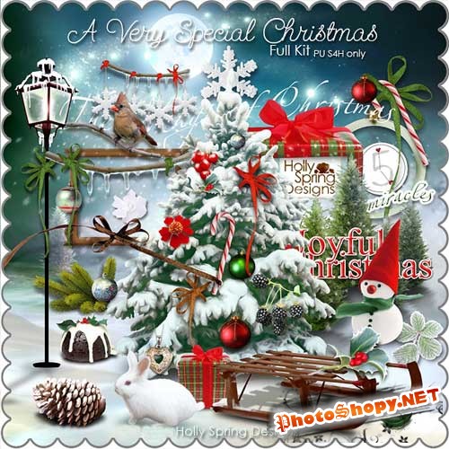 Рождественнский скрап-набор - Волшебное и чудестное Рождество
