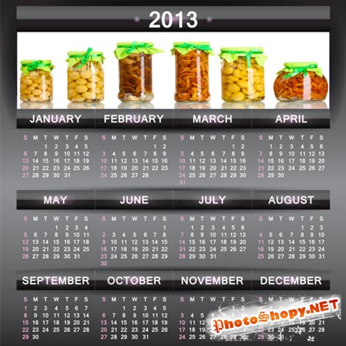 Календарь на 2013 год - Запасы на зиму
