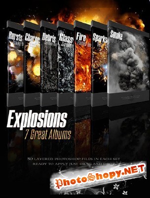 Rons Explosions (50 Layered PSD)