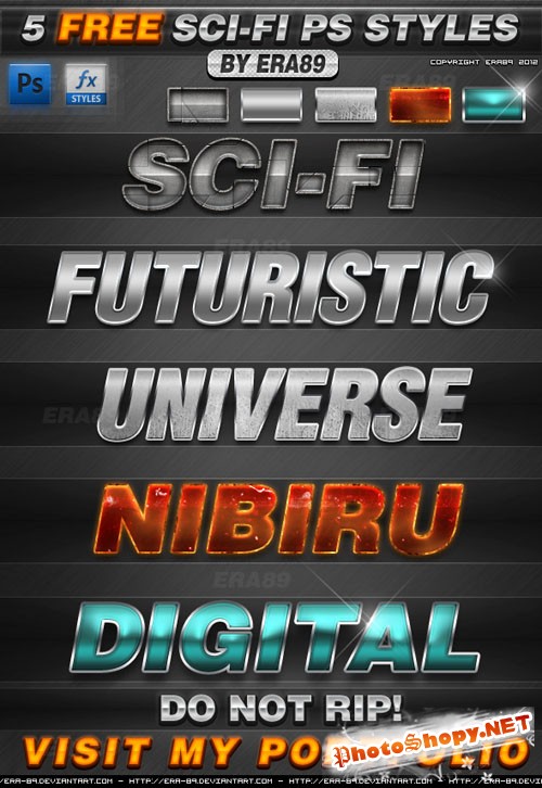 5 Sci-Fi Text Effects Styles for Photoshop