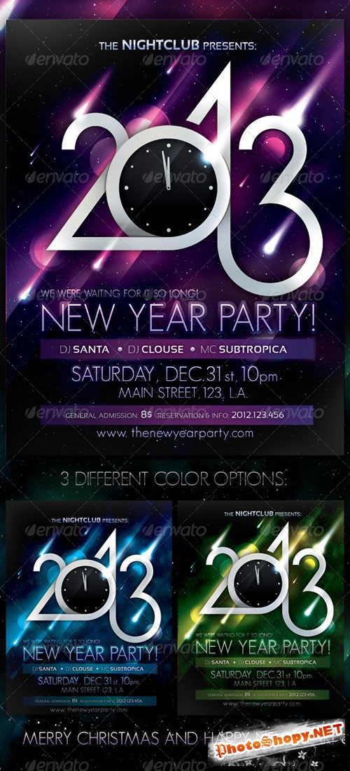 GraphicRiver - 2013 New Year Party Poster 499730