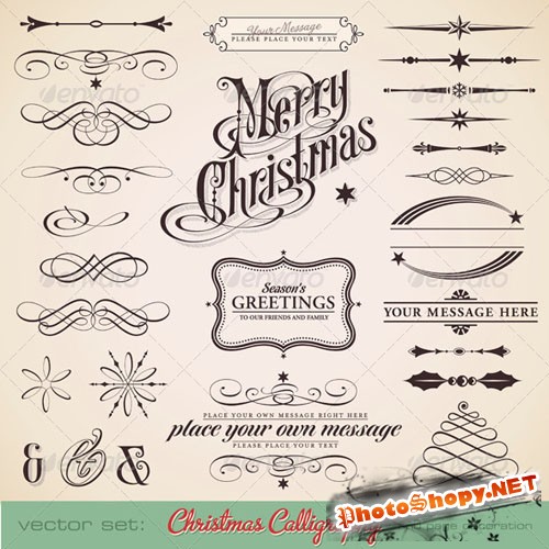 GraphicRiver - Christmas Calligraphy