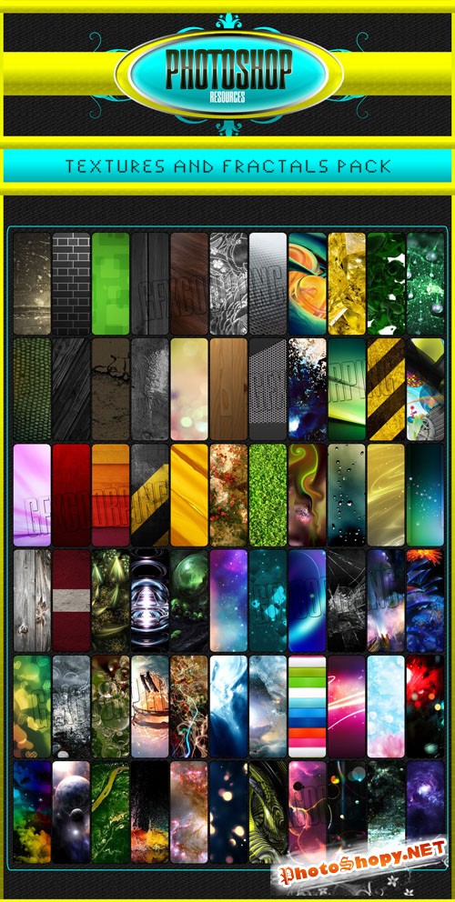 Fractals, Abstracts, Stocks and Textures Collection
