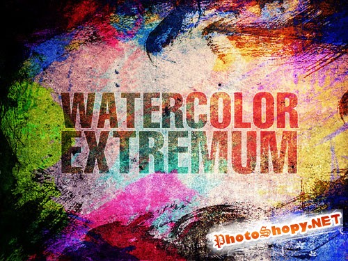 Watercolor Extremum Photoshop Brushes