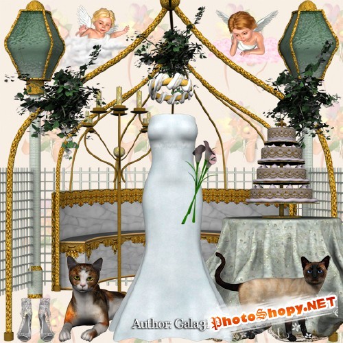 Скрап-набор 3D: День свадьбы
