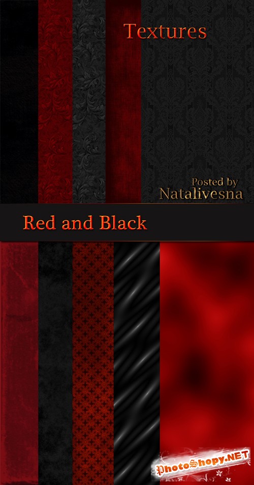 Текстуры -  Черные и красные