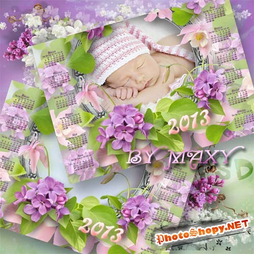 Настенный календарь 2013 - Среди цветов