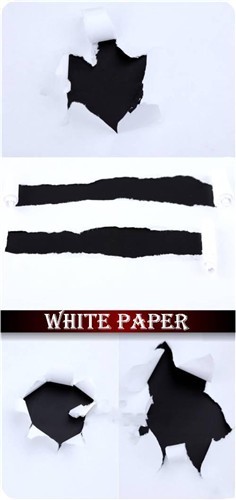 Черные дыры на белой бумаге - фоны