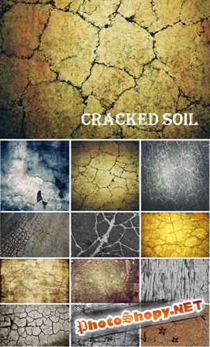 Потрескавшаяся почва (большая коллекция текстур)