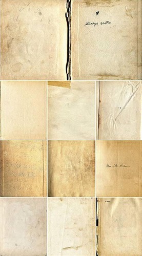 Чистые страницы старых книг (набор текстур)