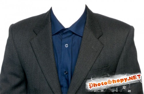Костюм мужской (без галстука) для фотомонтажа в Photoshop