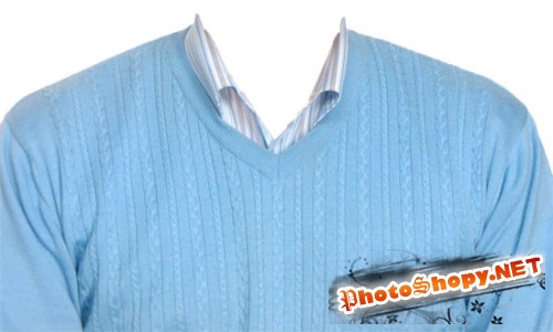Мужской трикотаж (пуловеры) для фотомонтажа в Фотошоп
