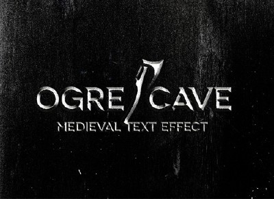 Ogre Cave Medieval Text Effect