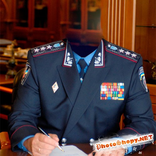 PSD шаблон - начальник МВД Украины