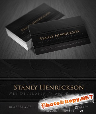 Leather Business Card