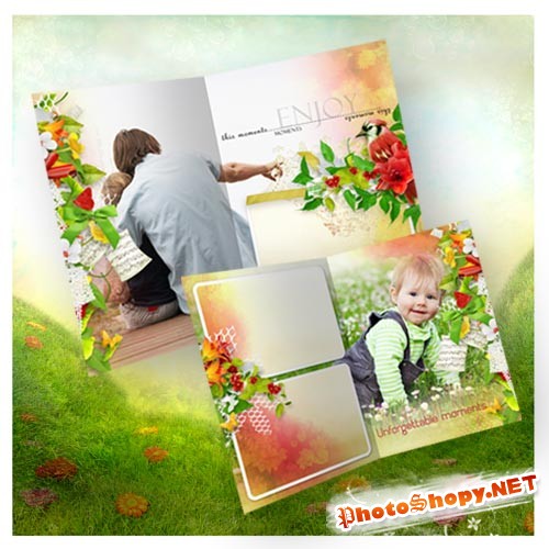 Детский фотоальбом - Аромат прекрасных цветов