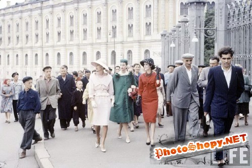 Кристиан Диор в Москве. Уникальные фото 1959 год