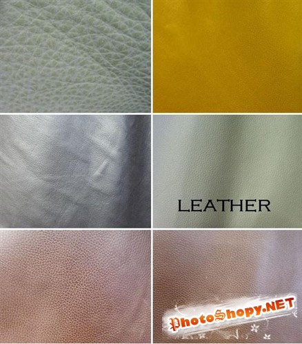 Коллекция кожаных текстур светлых оттенков