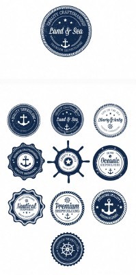 Nautical Badges Set 1