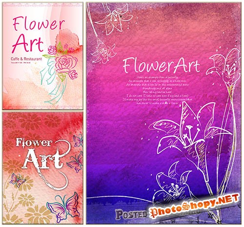 Векторные шаблоны "Flower Art" (часть 2)
