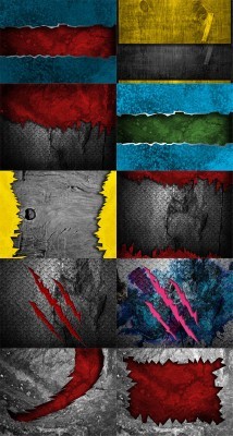 10 Urban Abstract Metal Backgrounds Set 4