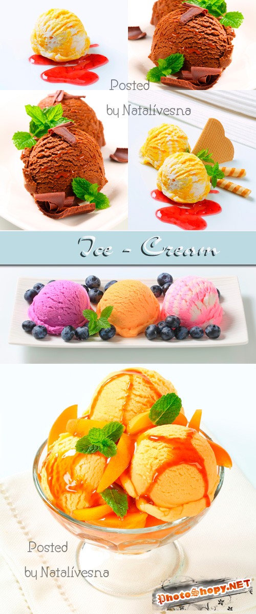Шарики мороженого / Ice-cream- Stock photo