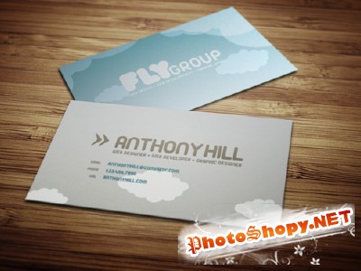 Stylish Business Card PSD Template