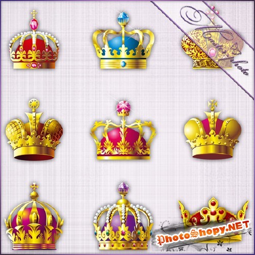 PSD исходник - Короны для королев