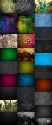 30 Color Grungy and Dark Backgrounds