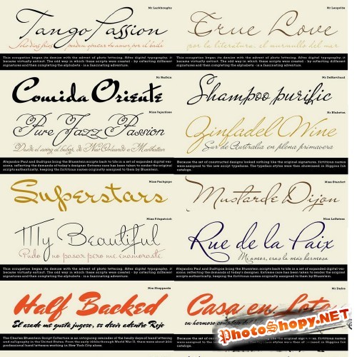 A Variety of Exclusive Fonts 32xTTFs