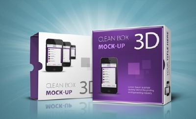 Clean Box Mock-up Template