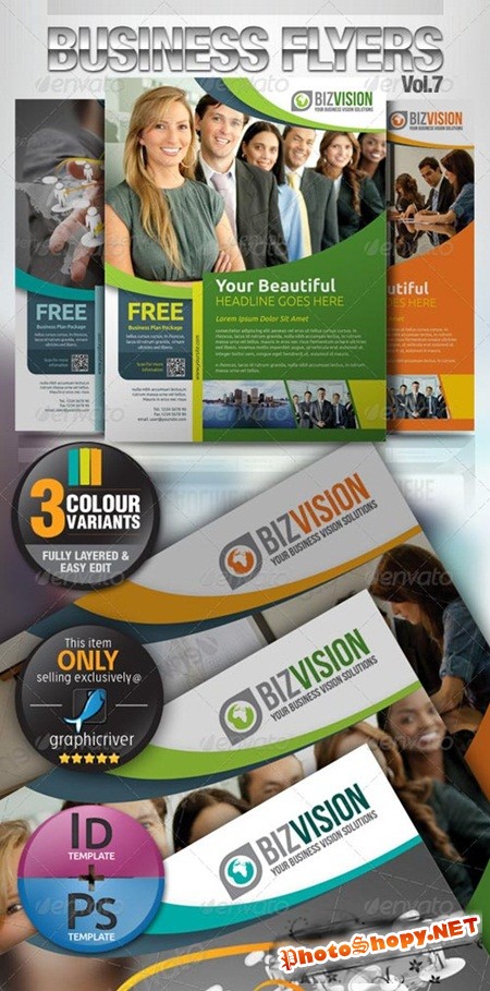 PSD - Simple & Clean Corporate Flyer Vol.7