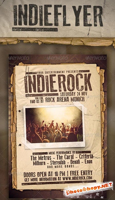 PSD - Indie Rock Festival Flyer