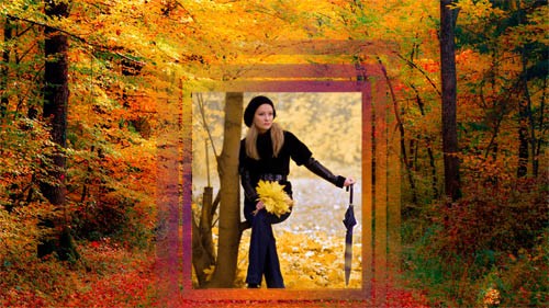 Рамка для фото - Осенняя пора