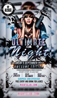 Ultimate Night Flyer Template PSD
