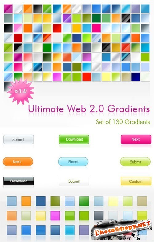 Web 2.0 Photoshop Gradients and Styles