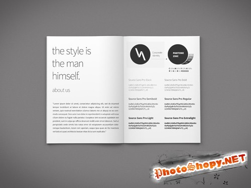 Brochure Pages Mock-up Template PSD
