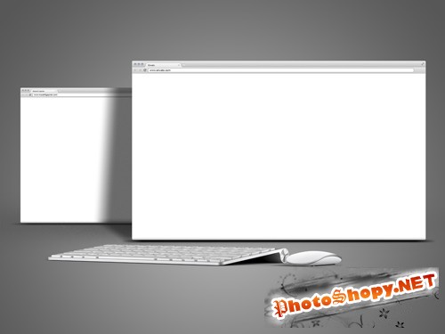 Browser Mock-Up Template PSD