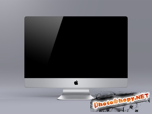 Apple Monitor Mock-Up Template PSD