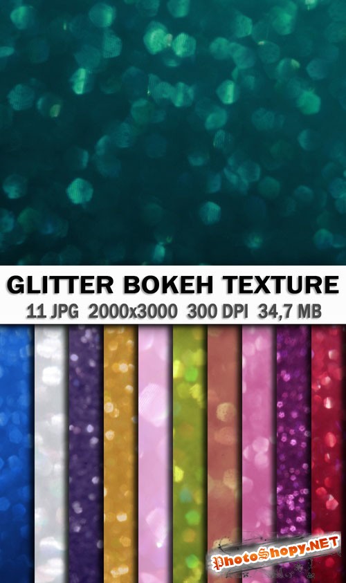 Glitter Bokeh Textures Pack