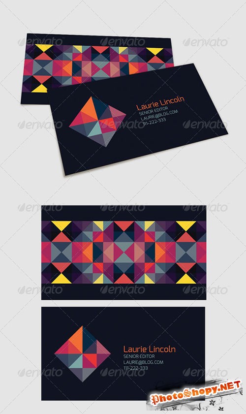 GraphicRiver - Trendy Geometric Business Card 4986044