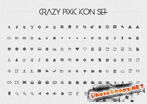 126 Vector Clean Pixel Icons