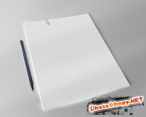A4 Paper Mock up Template PSD