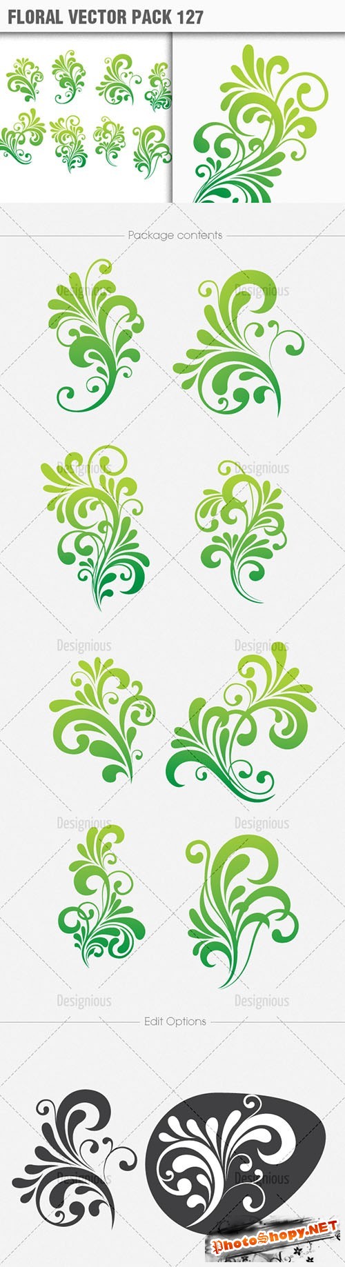 Floral Vector Pack 127