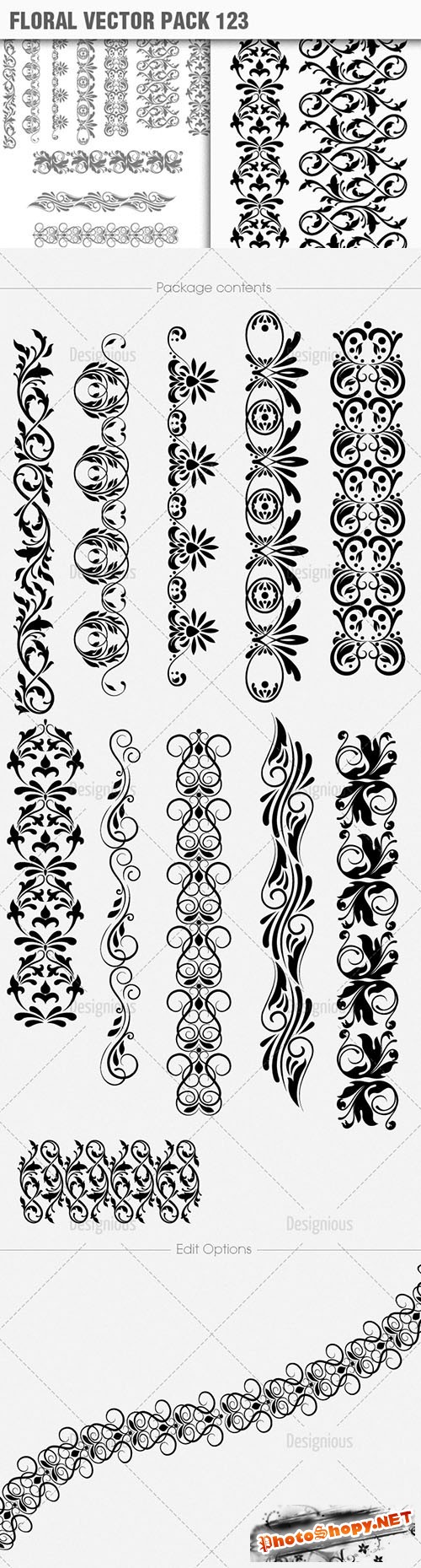 Floral Vector Pack 123