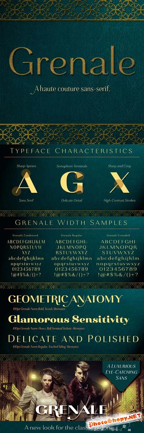 48 Font Family - Grenale