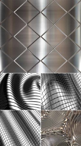 Алюминиевый абстракт (набор фонов)
