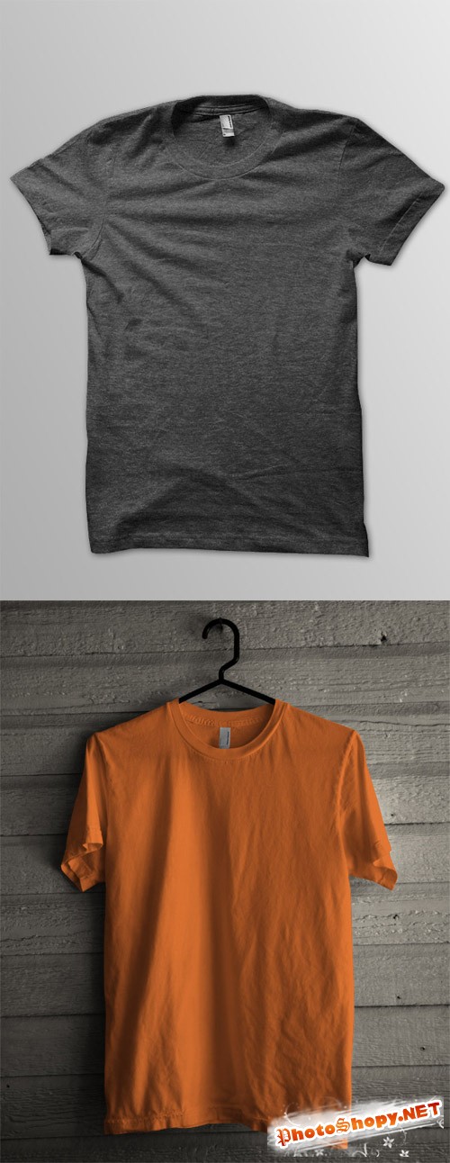 2 T-Shirt Mock up Templates PSD